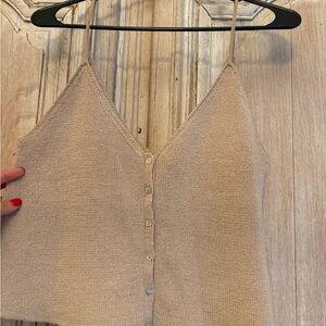 Intermix Beige Knit Top